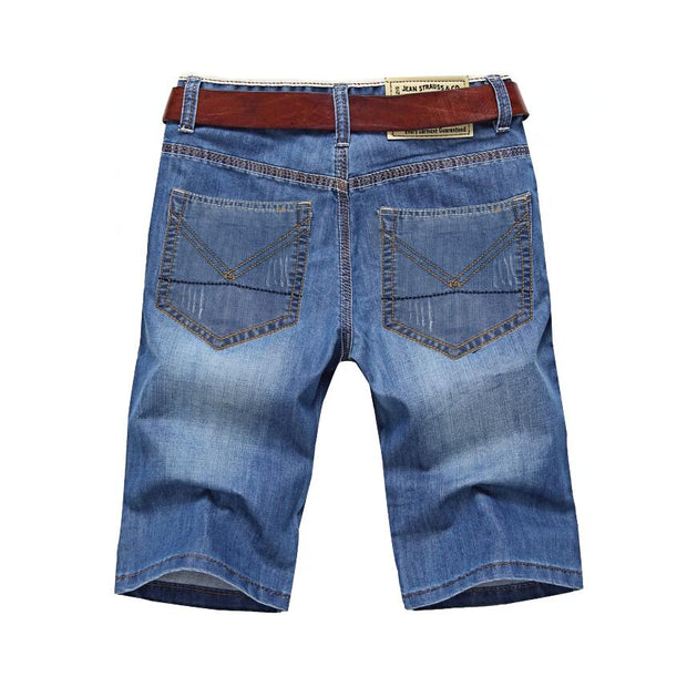 Angelo Ricci™ Men's Solid Denim Shorts