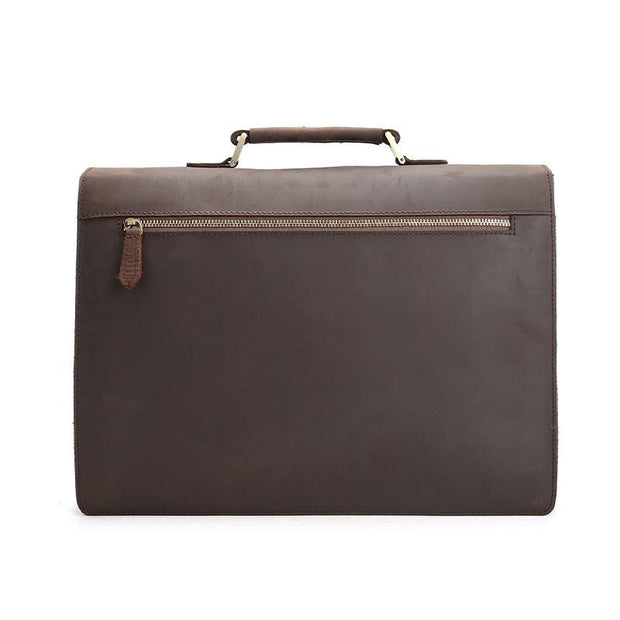 Angelo Ricci™ Vintage Style Leather Briefcase