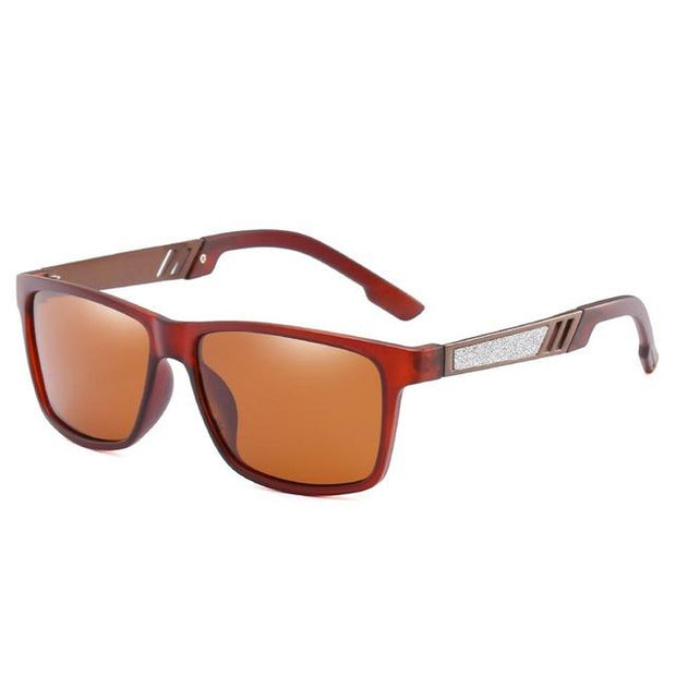 Angelo Ricci™ Polycarbonate Rectangle Polarized Sunglasses