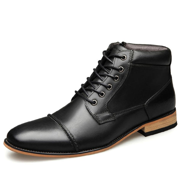 Angelo Ricci™ Classic Cow Side Zipper Leather Boots