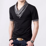 Angelo Ricci™ Short Sleeve V Neck Button Tee