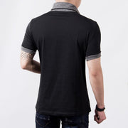 Angelo Ricci™ Short Sleeve V Neck Button Tee