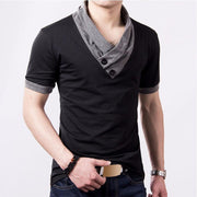 Angelo Ricci™ Short Sleeve V Neck Button Tee