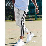 Angelo Ricci™ Style Striped Pencil Joggers