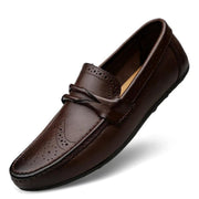 Angelo Ricci™ Craved Leather Moccasins