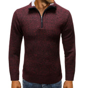 Angelo Ricci™ Knitted Neck Zipper Sweater