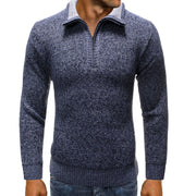 Angelo Ricci™ Knitted Neck Zipper Sweater