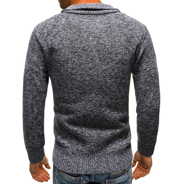 Angelo Ricci™ Knitted Neck Zipper Sweater