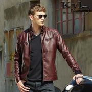 Angelo Ricci™ PU Pocket Zipper Leather Jacket