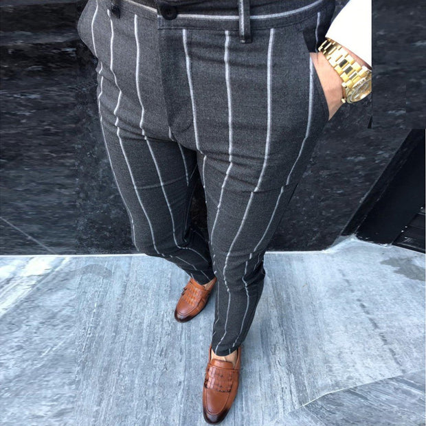 Angelo Ricci™ Sexy High Waist Striped Casual Pants