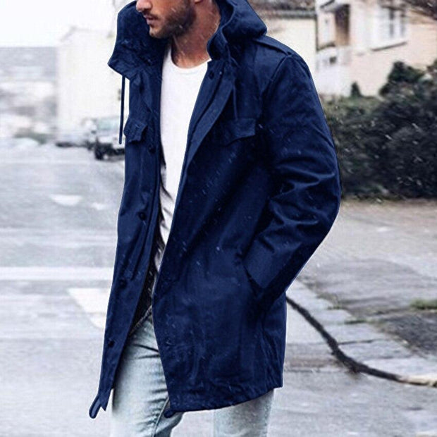 Angelo Ricci™ Windbreaker Trench Stylish Coat