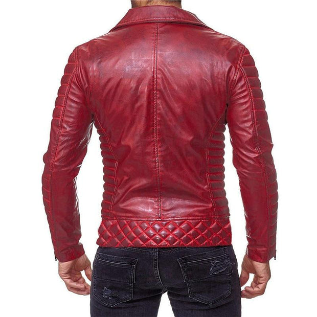 Angelo Ricci™ Classic Motorcycle Leather Jacket