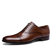 Angelo Ricci™ Retro Bullock Leather Oxford Shoes