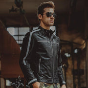 Angelo Ricci™ Genuine Leather Bikers Jacket