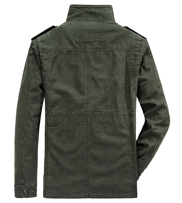 Angelo Ricci™ Autumn Cotton Cargo Military Jacket