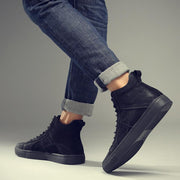 Angelo Ricci™ High Top Genuine Leather Sneakers