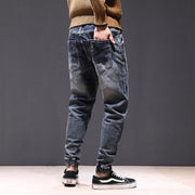 Angelo Ricci™ Elastic Waist Ruched Leisure Jeans