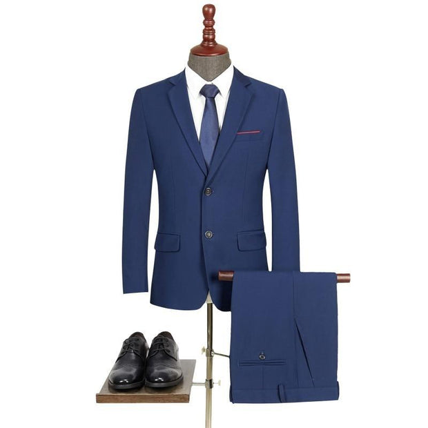 Angelo Ricci™ Slim Fit Elegant Business Style 2 Piece Suit