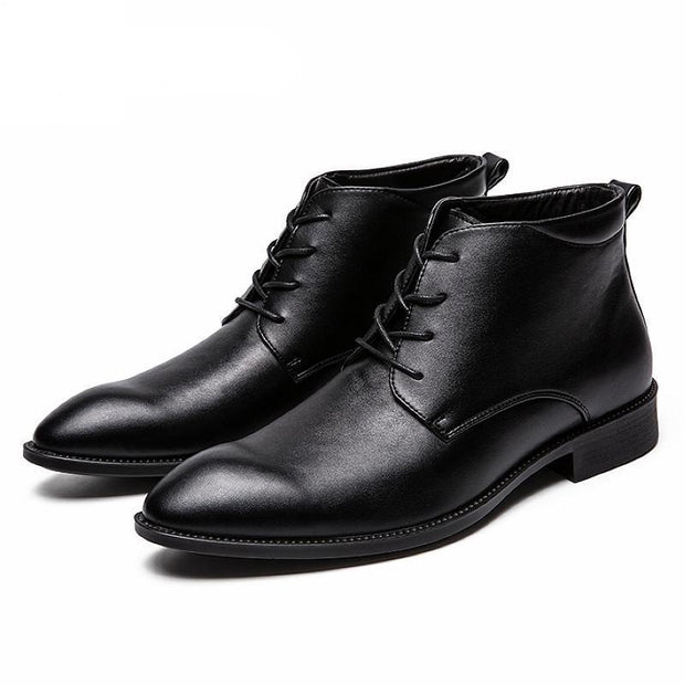 Angelo Ricci™ Elegant Business Toe Leather Boots