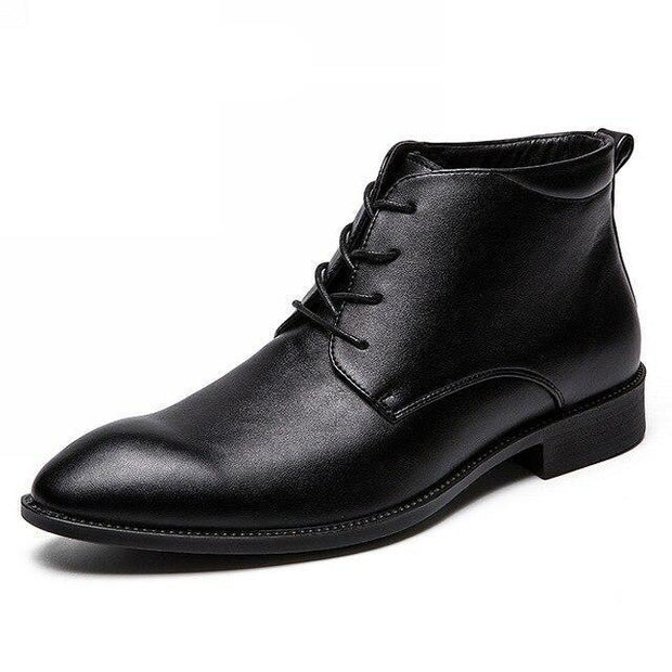 Angelo Ricci™ Elegant Business Toe Leather Boots