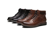 Angelo Ricci™ Luxury Stylish Leather Boots With Buckles