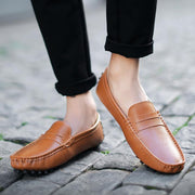 Angelo Ricci™ Genuine Leather Loafers With Spikes