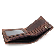 Angelo Ricci™ Handmade Short Blocking Leather Wallet