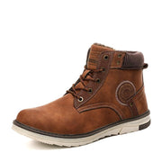 Angelo Ricci™ Retro Style Leather Martin Men Snow Boots