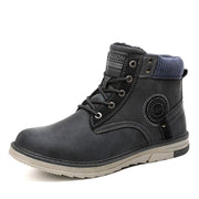 Angelo Ricci™ Retro Style Leather Martin Men Snow Boots