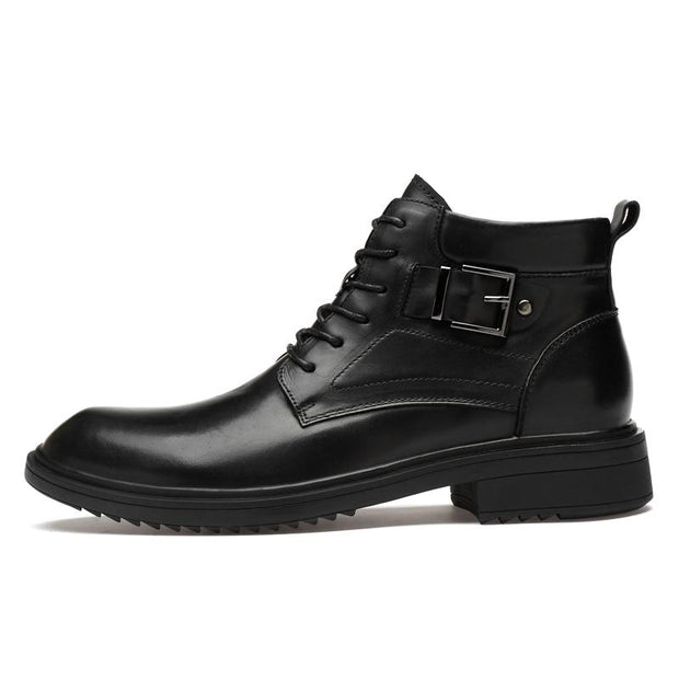 Angelo Ricci™ Hand Made Leather Classic Boots With Buckle