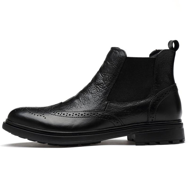 Angelo Ricci™ Alligator Design Chelsea Boots