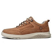 Angelo Ricci™ Genuine Leather Suede Sneakers