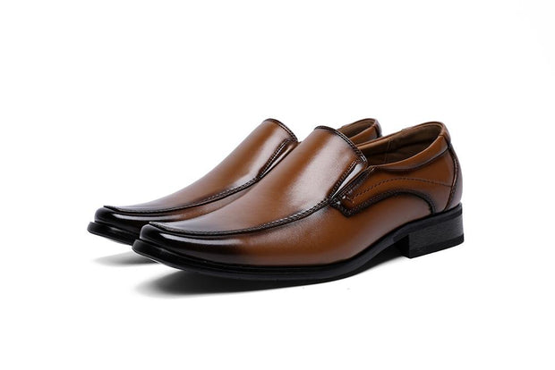 Angelo Ricci™ Fashion Leather Solid Suit Shoes