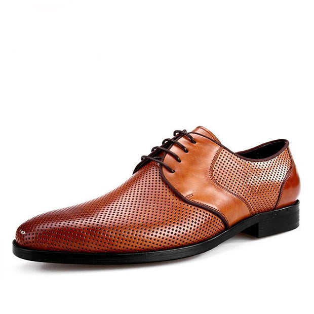 Angelo Ricci™ Breathable Genuine Leather Dress Shoes