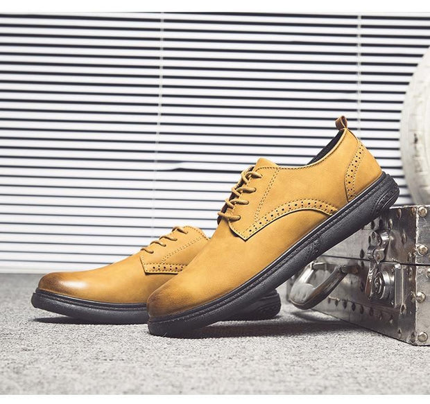 Angelo Ricci™ Bullock Style Leather Shoes