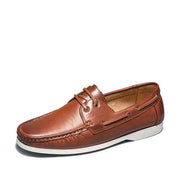 Angelo Ricci™ Leather Moccasins With Fashion Laces