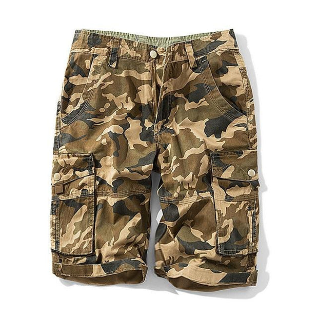 Angelo Ricci™ Mens Military Camouflage Cargo Shorts