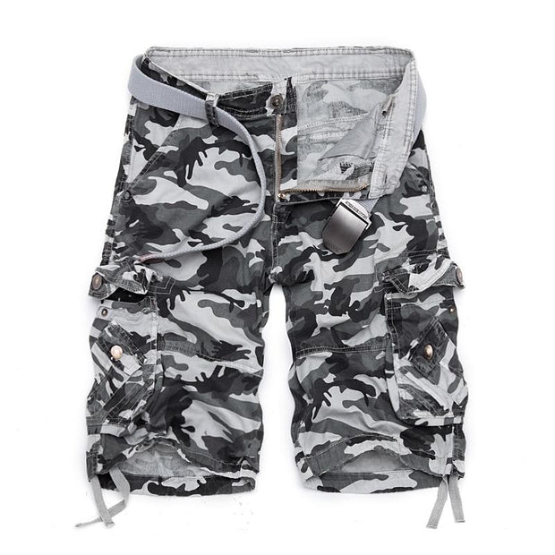 Angelo Ricci™ Cotton Camouflage Cargo Shorts