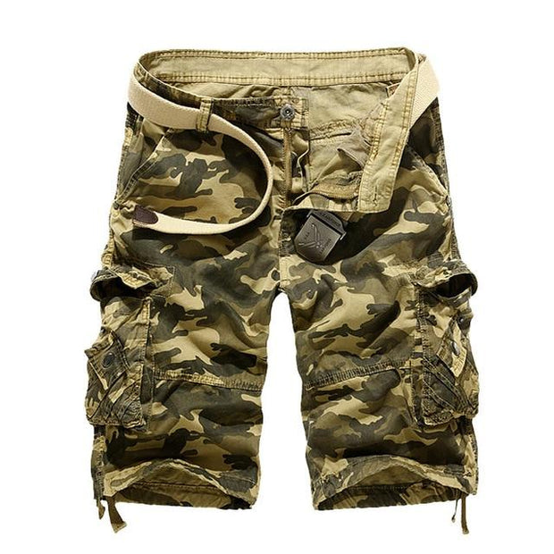 Angelo Ricci™ Cotton Camouflage Cargo Shorts