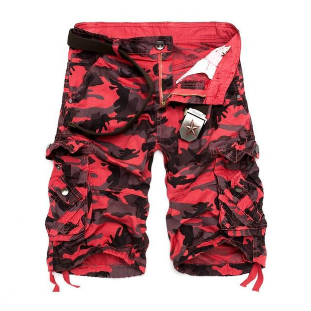 Angelo Ricci™ Cotton Camouflage Cargo Shorts