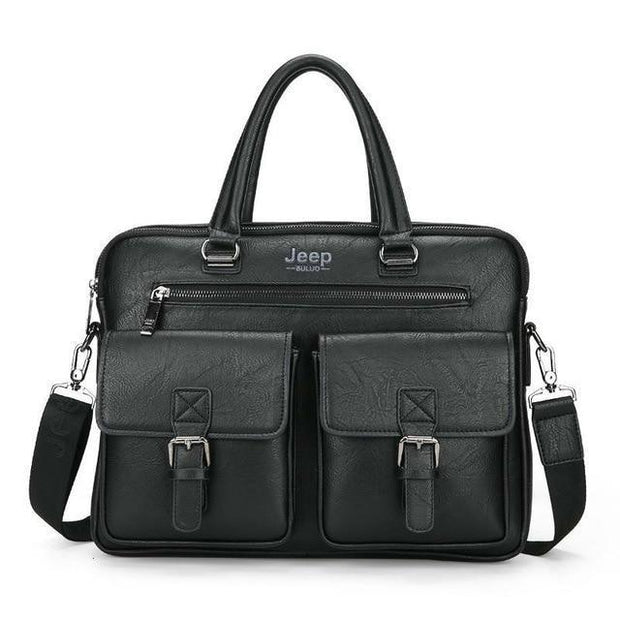 Angelo Ricci™ Men's Luxury Leather Business Briefcase