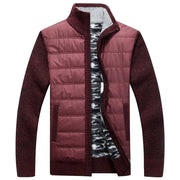 Angelo Ricci™ Fleece Patchwork Wool Fashionable Sweater