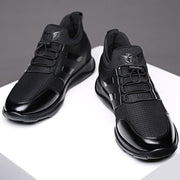 Angelo Ricci™ Trending Mattee Black Athletic Sneakers