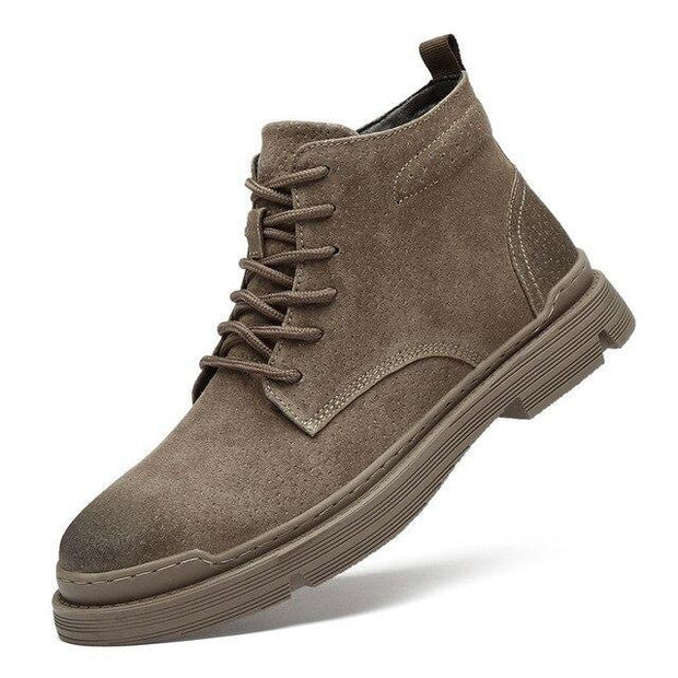 Angelo Ricci™ Suede Leather Autumn Ankle Boots