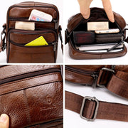 Angelo Ricci™ Genuine Leather Crossbody Men Messenger Bag