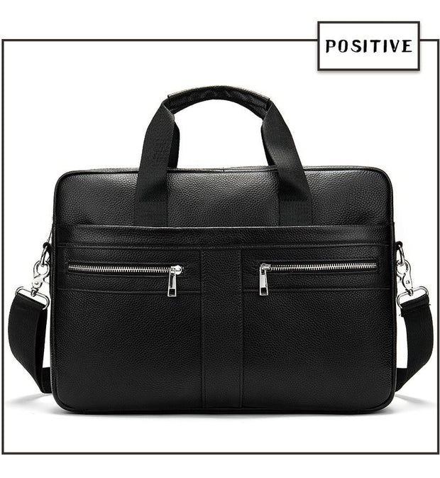 Angelo Ricci™ High Quality Luxury Business Leather Briefcase