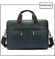 Angelo Ricci™ High Quality Luxury Business Leather Briefcase