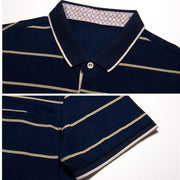 Angelo Ricci™ Cotton Fashion Striped Polo