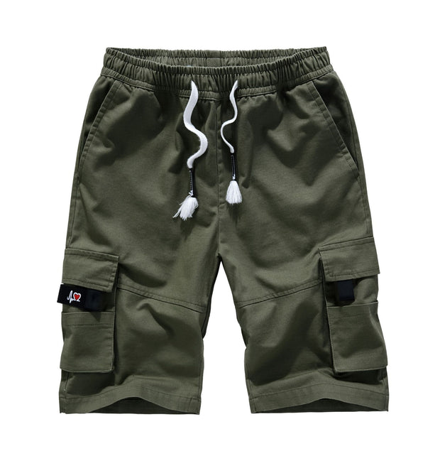 Angelo Ricci™ Casual Loose Cotton Cargo Shorts