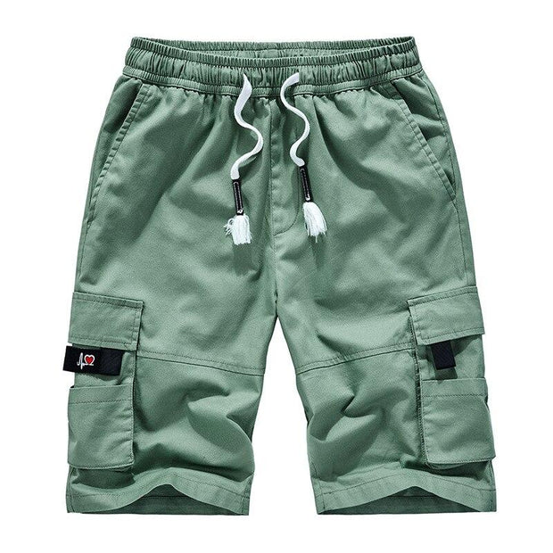 Angelo Ricci™ Casual Loose Cotton Cargo Shorts